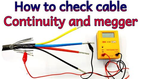 cable bend testing|continuity test for cables.